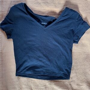 Wild Fable Black V-Neck Women's Top